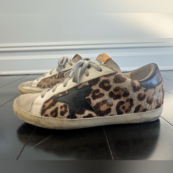 Golden Goose Superstar Leopard hair sneakers size 36 - Picture 3 of 7